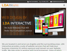 Tablet Screenshot of ldainteractive.com